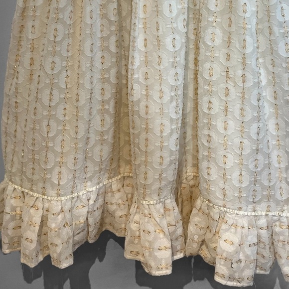 Red Carter “Ruby” Mini-Dress with Metallic Gold Accents. Size Small. - Picture 12 of 17